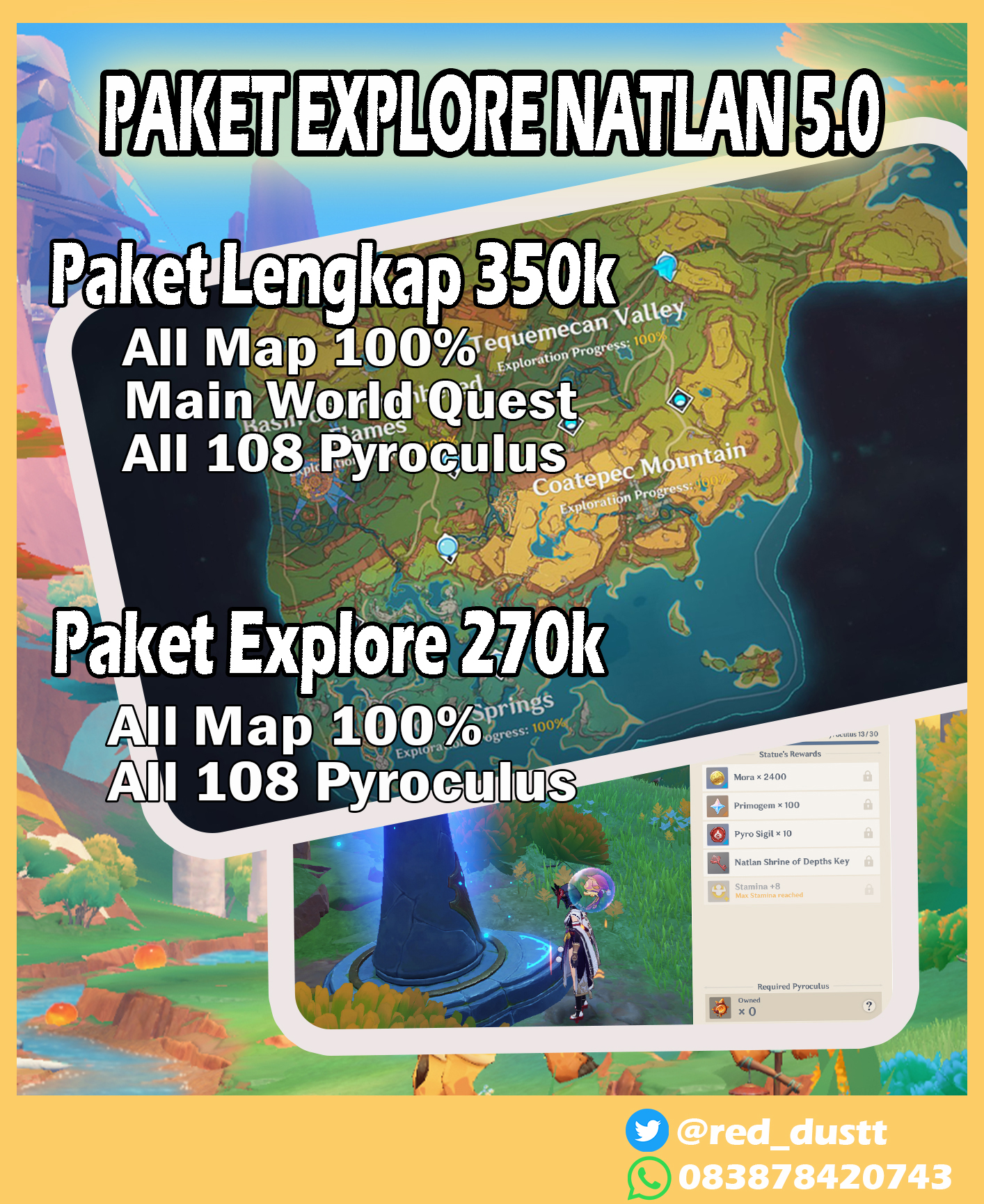 paket explore natlan 5.0